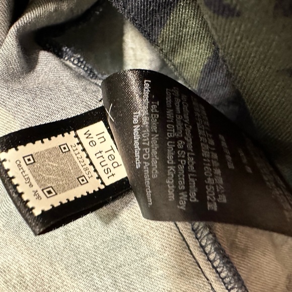 TED BAKER LONDON Fielder Camo Button Down Long Sleeve Shirt 6 - Picture 4 of 10